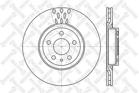 DISC FRANA STELLOX 6020-9925V-SX - Compatibil cu ALFA ROMEO, FIAT, KIA, LANCIA, OPEL