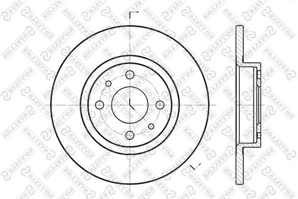 DISC FRANA STELLOX 6020-9932-SX - Compatibil cu ALFA ROMEO, FIAT, LANCIA