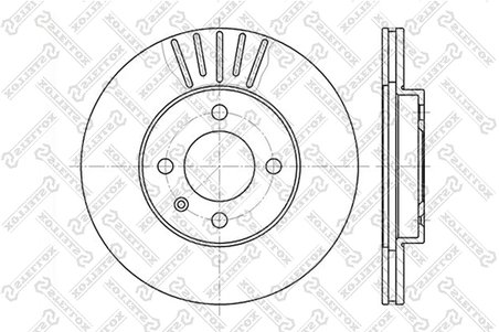 DISC FRANA STELLOX 6020-9934V-SX - Compatibil cu SEAT, VW