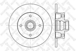 DISC FRANA STELLOX 6020-9935-SX - Compatibil cu SEAT, VW