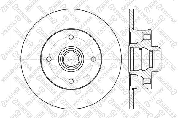 DISC FRANA STELLOX 6020-9935-SX - Compatibil cu SEAT, VW