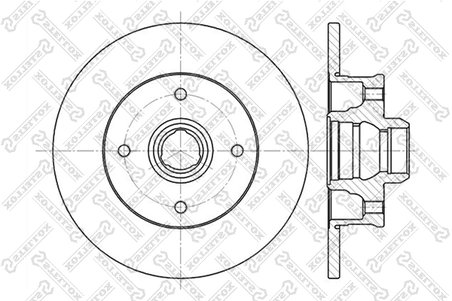 DISC FRANA STELLOX 6020-9935-SX - Compatibil cu SEAT, VW