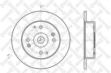 DISC FRANA STELLOX 6020-9939-SX - Compatibil cu HONDA, ROVER