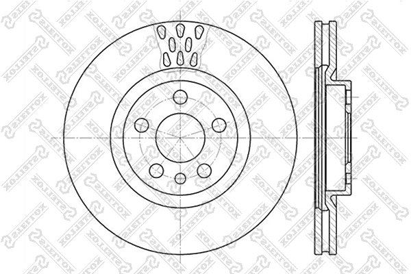 DISC FRANA STELLOX 6020-9942V-SX - Compatibil cu CITROEN, FIAT, LANCIA, PEUGEOT
