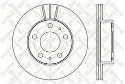 DISC FRANA STELLOX 6020-9946V-SX - Compatibil cu CITROEN, FIAT, PEUGEOT, TOYOTA