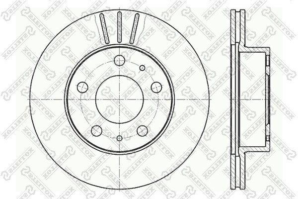 DISC FRANA STELLOX 6020-9946V-SX - Compatibil cu CITROEN, FIAT, PEUGEOT, TOYOTA