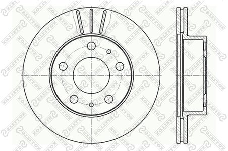 DISC FRANA STELLOX 6020-9946V-SX - Compatibil cu CITROEN, FIAT, PEUGEOT, TOYOTA