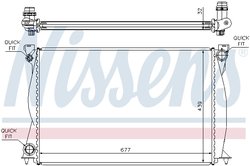 Radiator racire motor Nissens 60231A