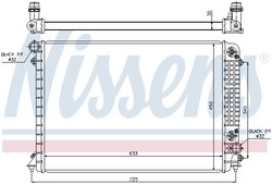 Radiator racire motor Nissens 60241
