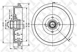 TAMBUR FRANA STELLOX 6025-4719-SX - Compatibil cu VW