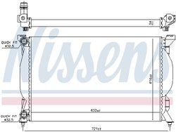 Radiator racire motor Nissens 60304A