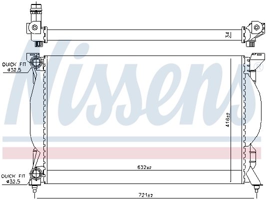 Radiator racire motor Nissens 60304A
