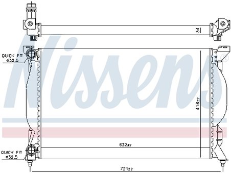 Radiator racire motor Nissens 60304A