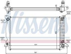 Radiator racire motor Nissens 60314A