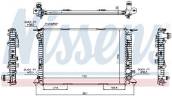 RADIATOR RACIRE MOTOR NISSENS 60317 - Compatibil cu AUDI