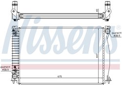RADIATOR RACIRE MOTOR NISSENS 60328 - Compatibil cu AUDI