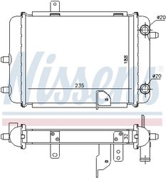 Radiator racire motor Nissens 60363