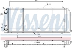 Radiator racire motor Nissens 604201