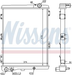 RADIATOR RACIRE MOTOR NISSENS 604411 - Compatibil cu AUDI