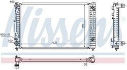 RADIATOR RACIRE MOTOR NISSENS 60499 - Compatibil cu AUDI, SKODA, VW