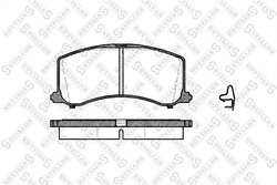 Set placute frana Stellox 606 002B-SX