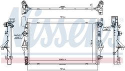 Radiator racire motor Nissens 606022