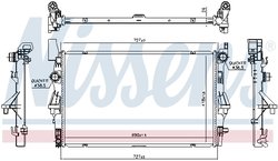 Radiator racire motor Nissens 606021