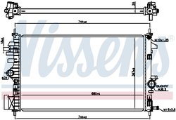 RADIATOR RACIRE MOTOR NISSENS 606047 - Compatibil cu OPEL, VAUXHALL