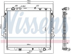 Radiator racire motor Nissens 606069