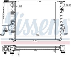Radiator racire motor Nissens 60607