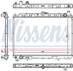 Radiator racire motor Nissens 606160