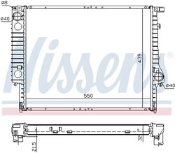 RADIATOR RACIRE MOTOR NISSENS 60619A - Compatibil cu BMW