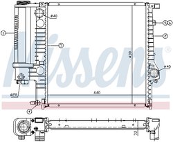 Radiator racire motor Nissens 60623A