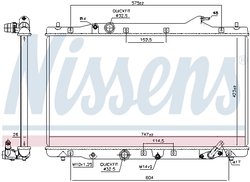 RADIATOR RACIRE MOTOR NISSENS 606216 - Compatibil cu HONDA