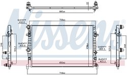 Radiator racire motor Nissens 606218
