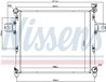 RADIATOR RACIRE MOTOR NISSENS 606254 - Compatibil cu JEEP