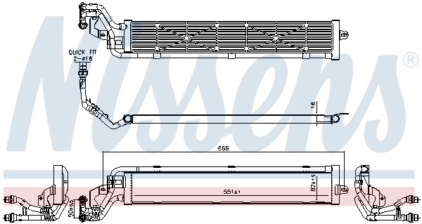Radiator racire motor Nissens 606268