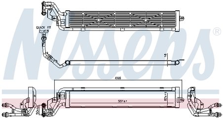 Radiator racire motor Nissens 606268