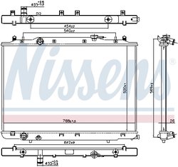 Radiator racire motor Nissens 606314