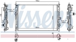 Radiator racire motor Nissens 606342