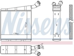 RADIATOR RACIRE MOTOR NISSENS 606334 - Compatibil cu AUDI, SEAT, SKODA, VW