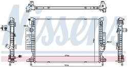 Radiator racire motor Nissens 606387