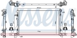 Radiator racire motor Nissens 606411