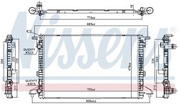 Radiator racire motor Nissens 606463