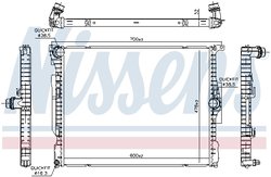 RADIATOR RACIRE MOTOR NISSENS 606514 - Compatibil cu BMW