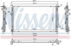 Radiator racire motor Nissens 606537