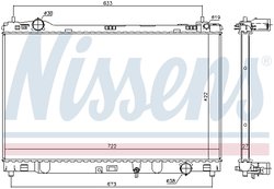 Radiator racire motor Nissens 606546