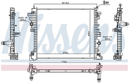 Radiator racire motor Nissens 606568