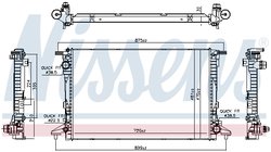 RADIATOR RACIRE MOTOR NISSENS 606578 - Compatibil cu AUDI, BENTLEY, VW