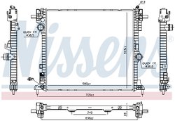 RADIATOR RACIRE MOTOR NISSENS 606571 - Compatibil cu ALFA ROMEO